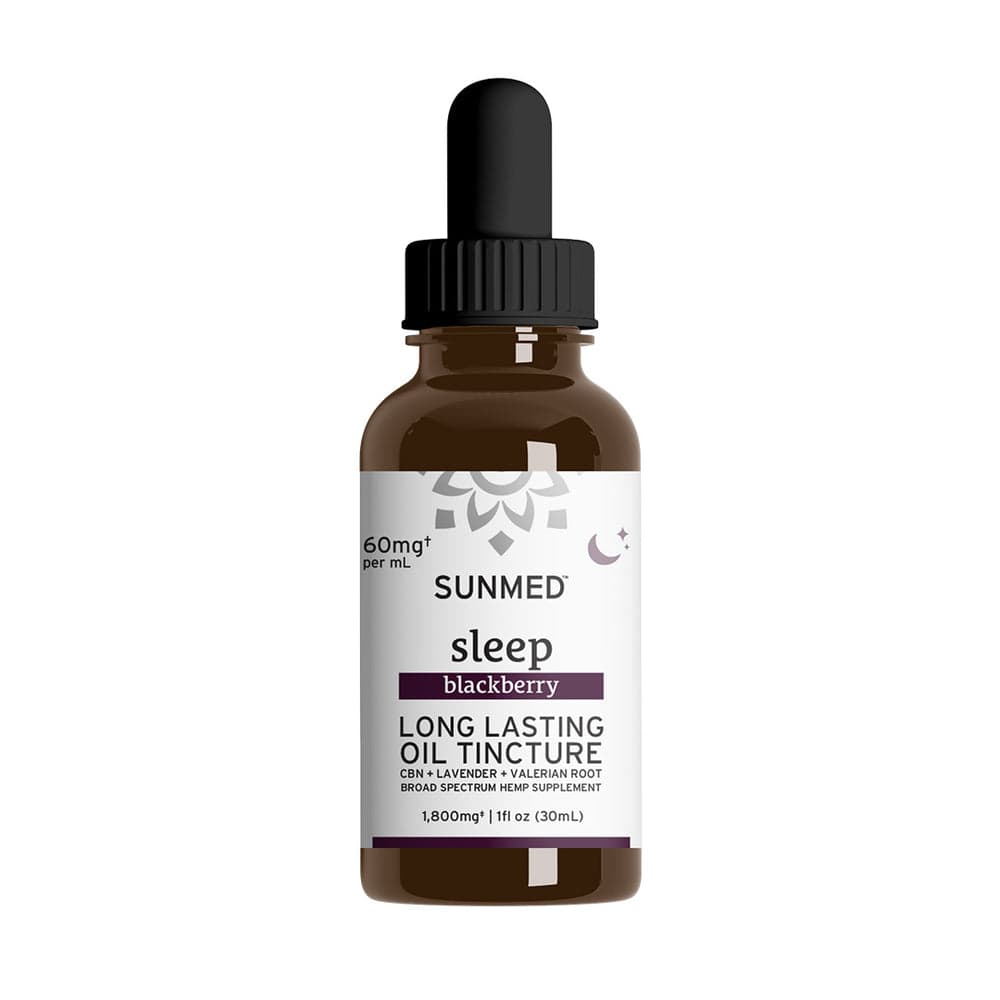 SunMed Broad Spectrum Sleep CBN oil tincture bottle